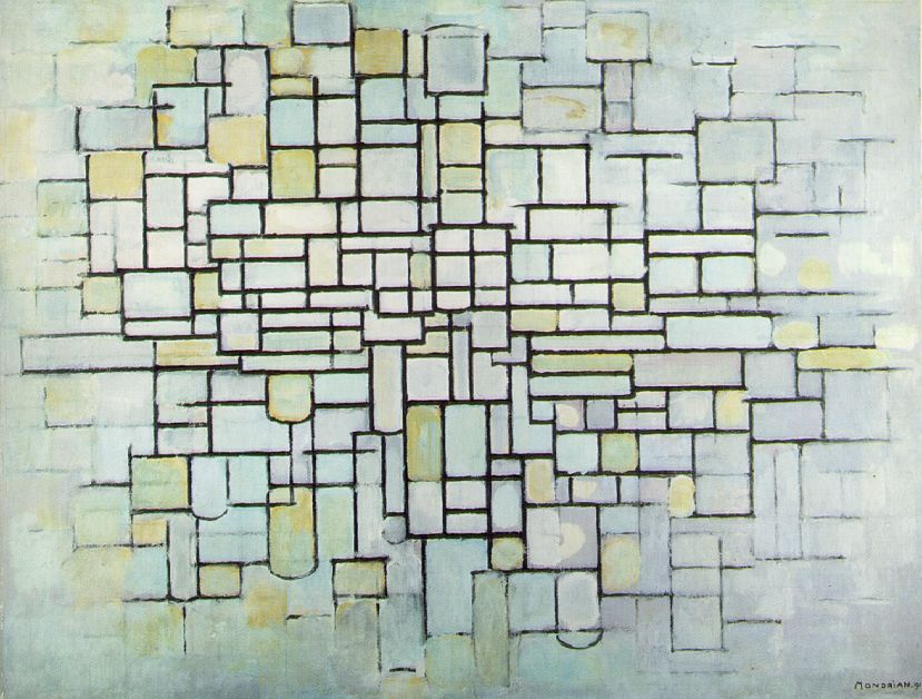 Piet Mondrian's Composition No. II; Composition in Line and Colour (1913)